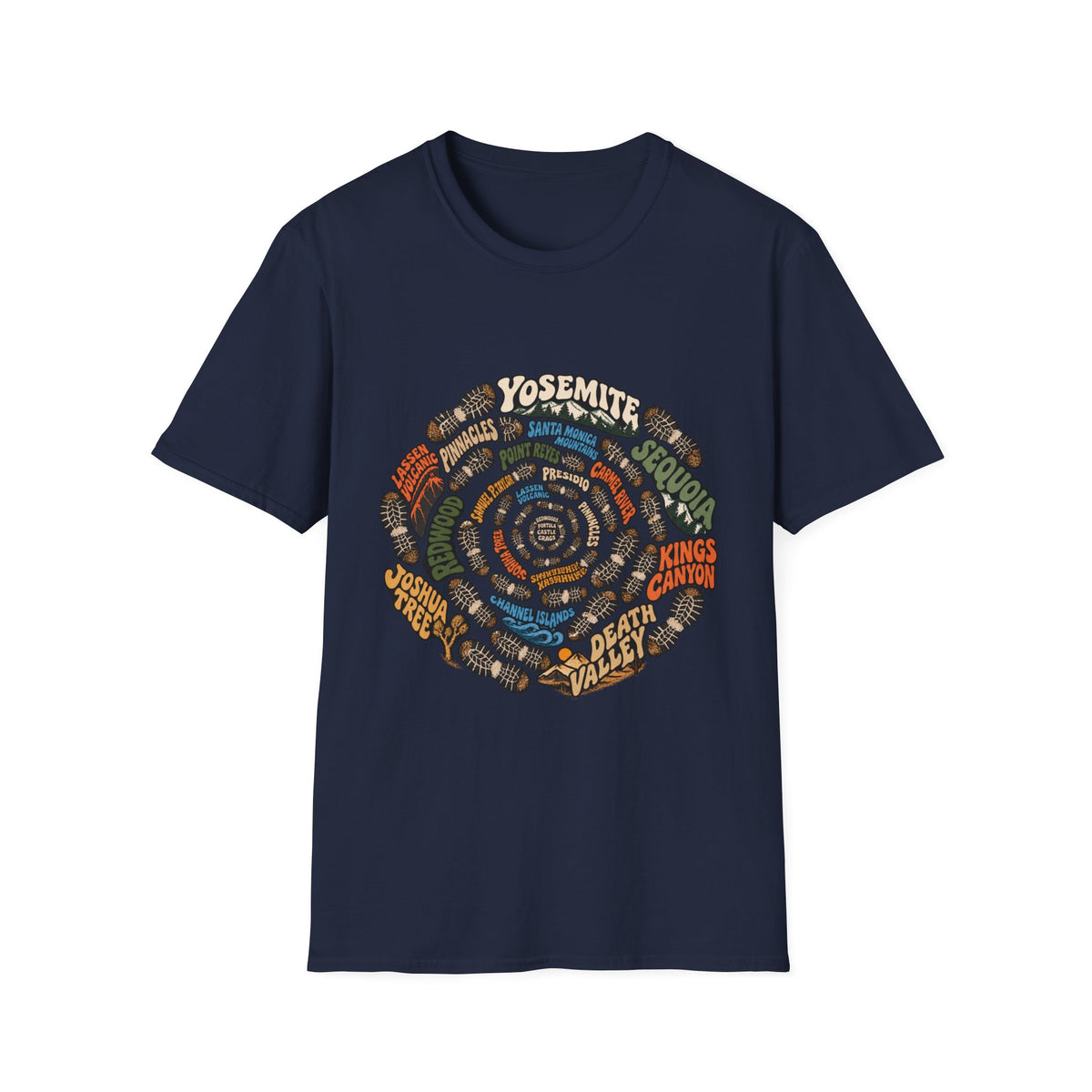 National Park Shoe Print Ring Graphic T-Shirt