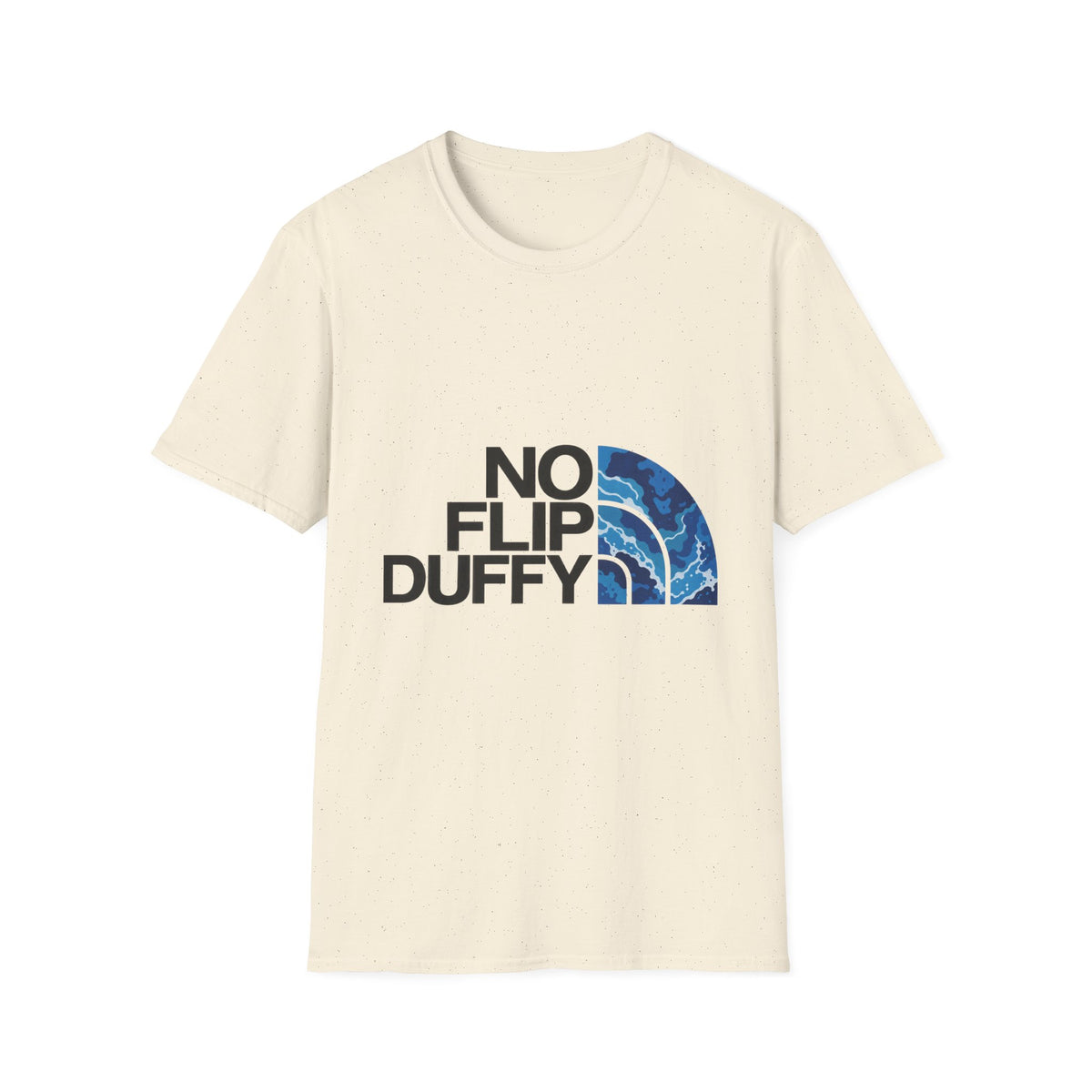 T-Shirt — "No Flip Duffy" Surf Vibe Graphic Tee