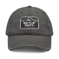 No Flip Duffy Embroidered Distressed Dad Hat
