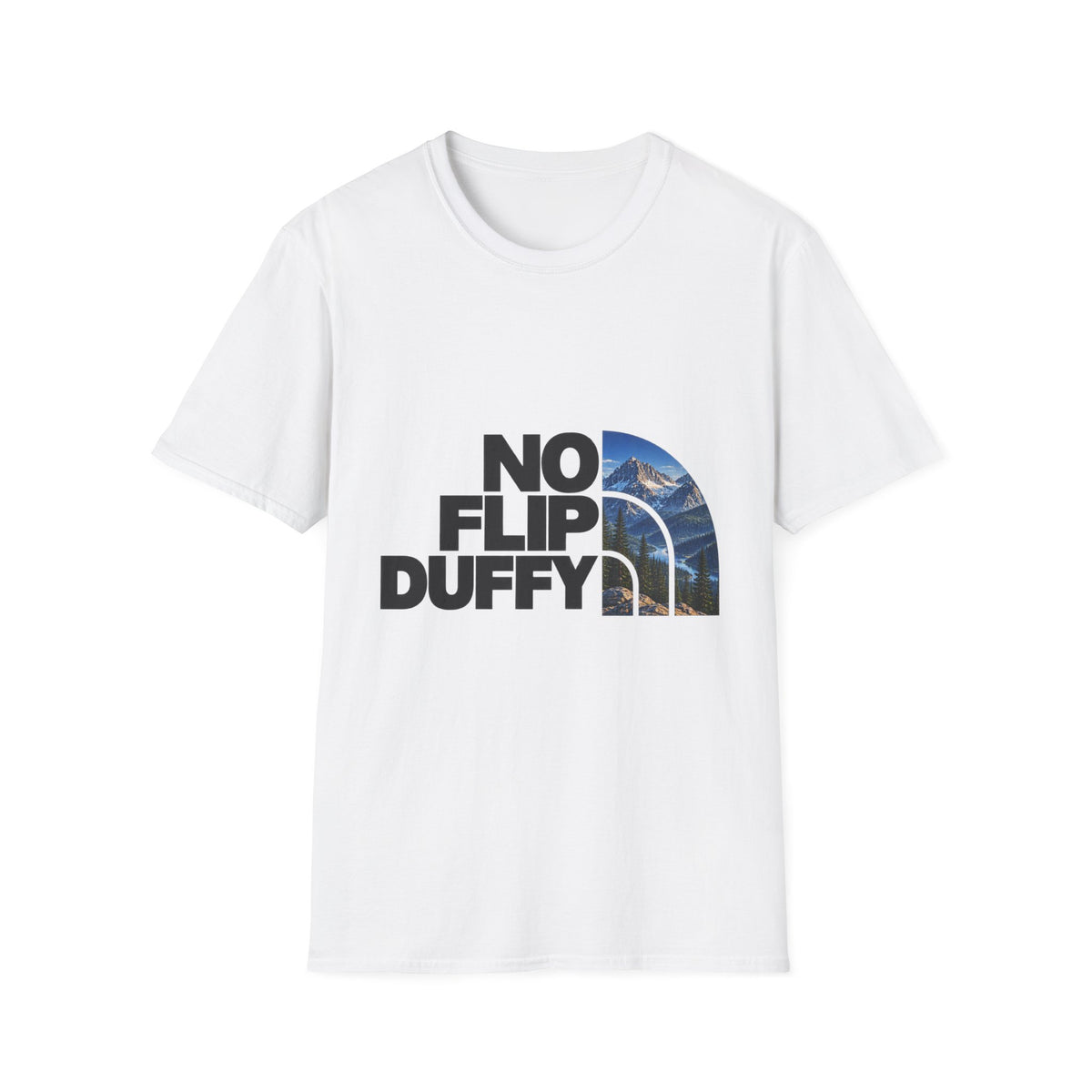 No Flip Duffy T-Shirt — Mountain Graphic Casual Tee