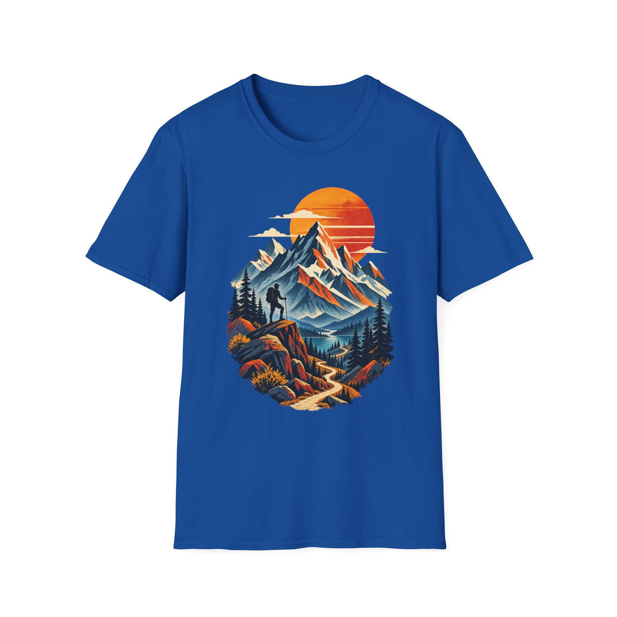 Mountain Sunset Hiking T-Shirt