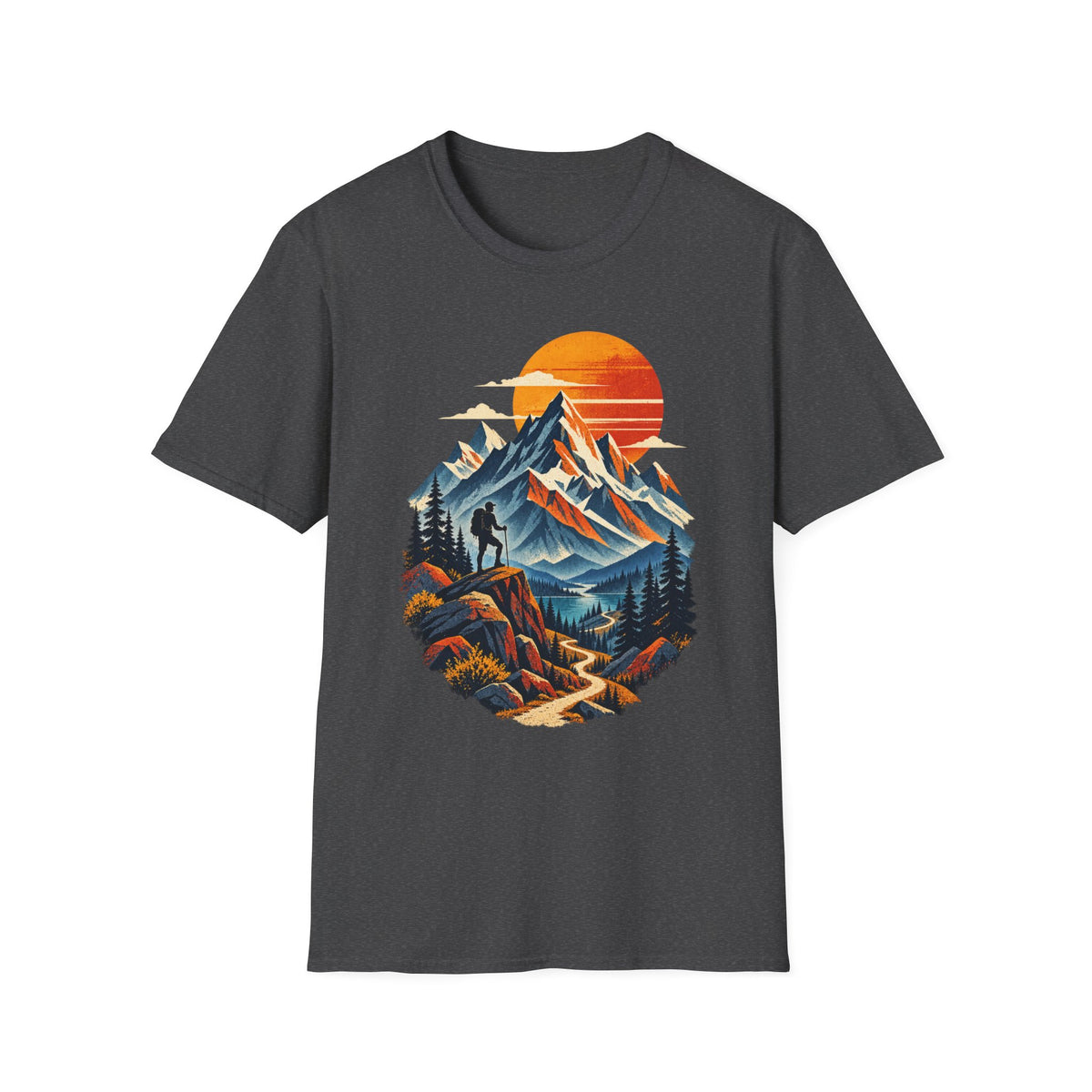 Mountain Sunset Hiking T-Shirt