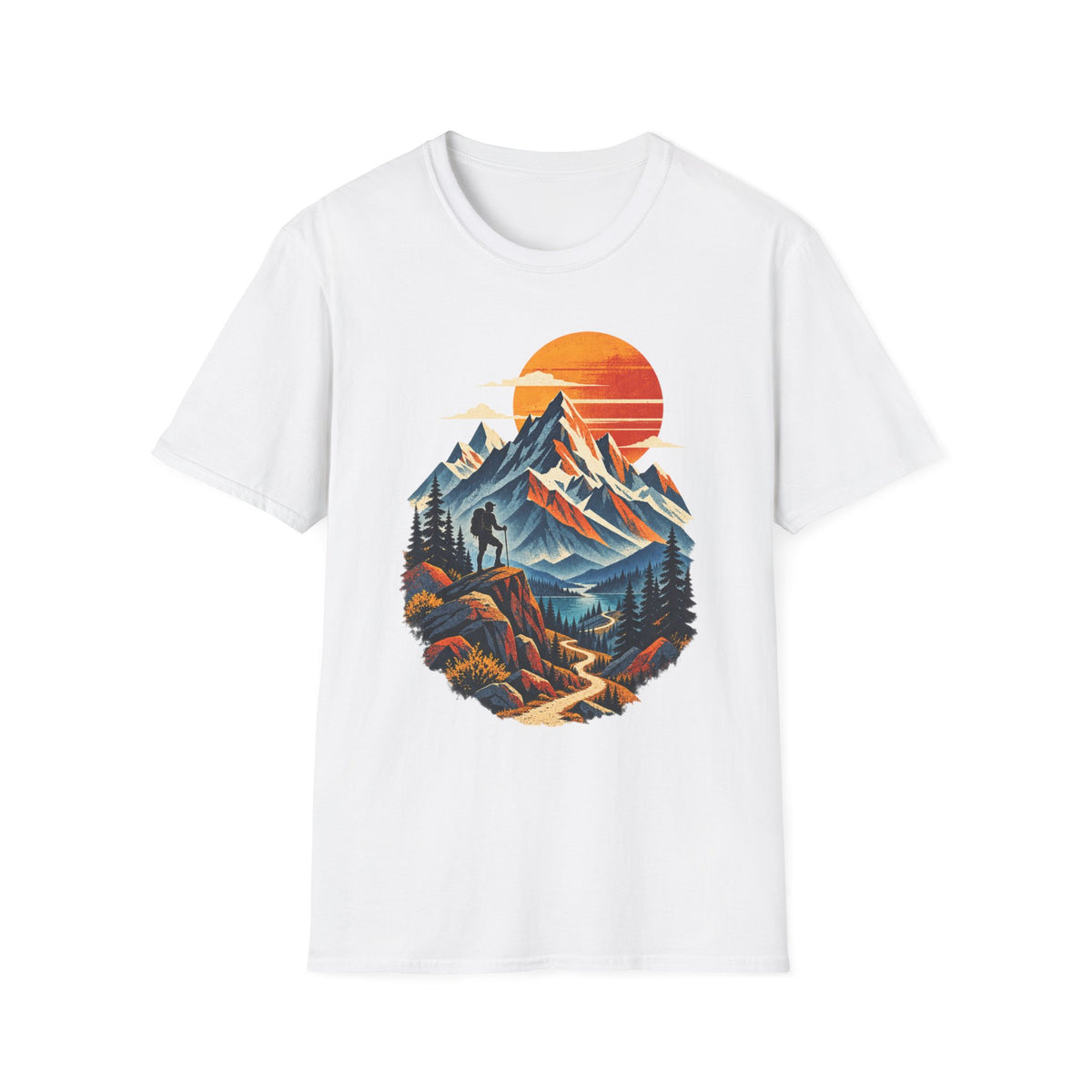 Mountain Sunset Hiking T-Shirt