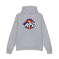 Sunset Globe Hoodie – NFD Graphic Pullover with Vibrant Sunrise Design