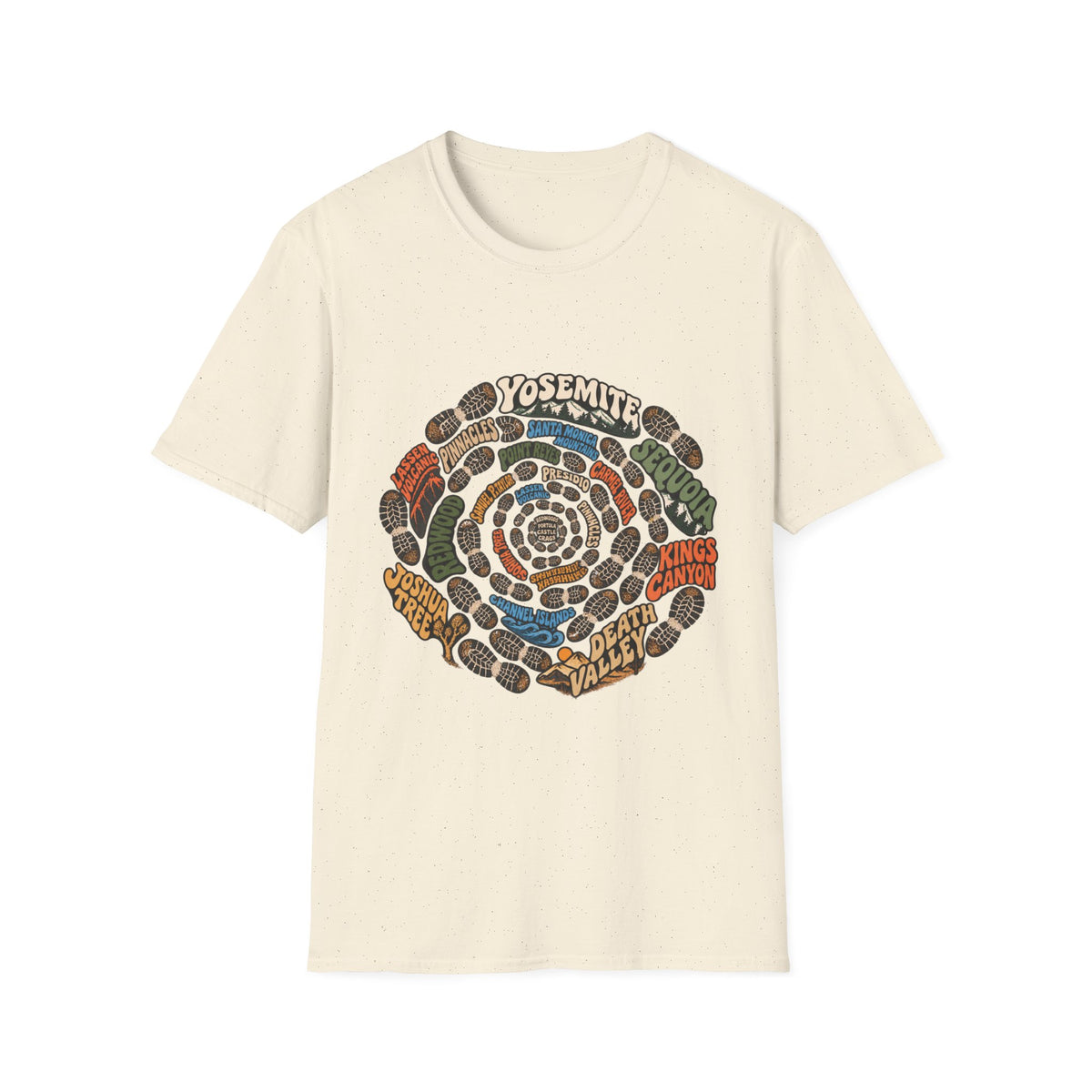 National Park Shoe Print Ring Graphic T-Shirt
