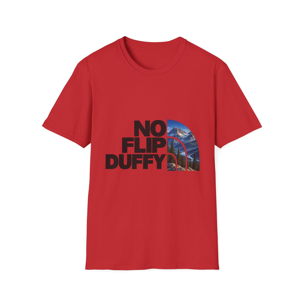 No Flip Duffy T-Shirt — Mountain Graphic Casual Tee