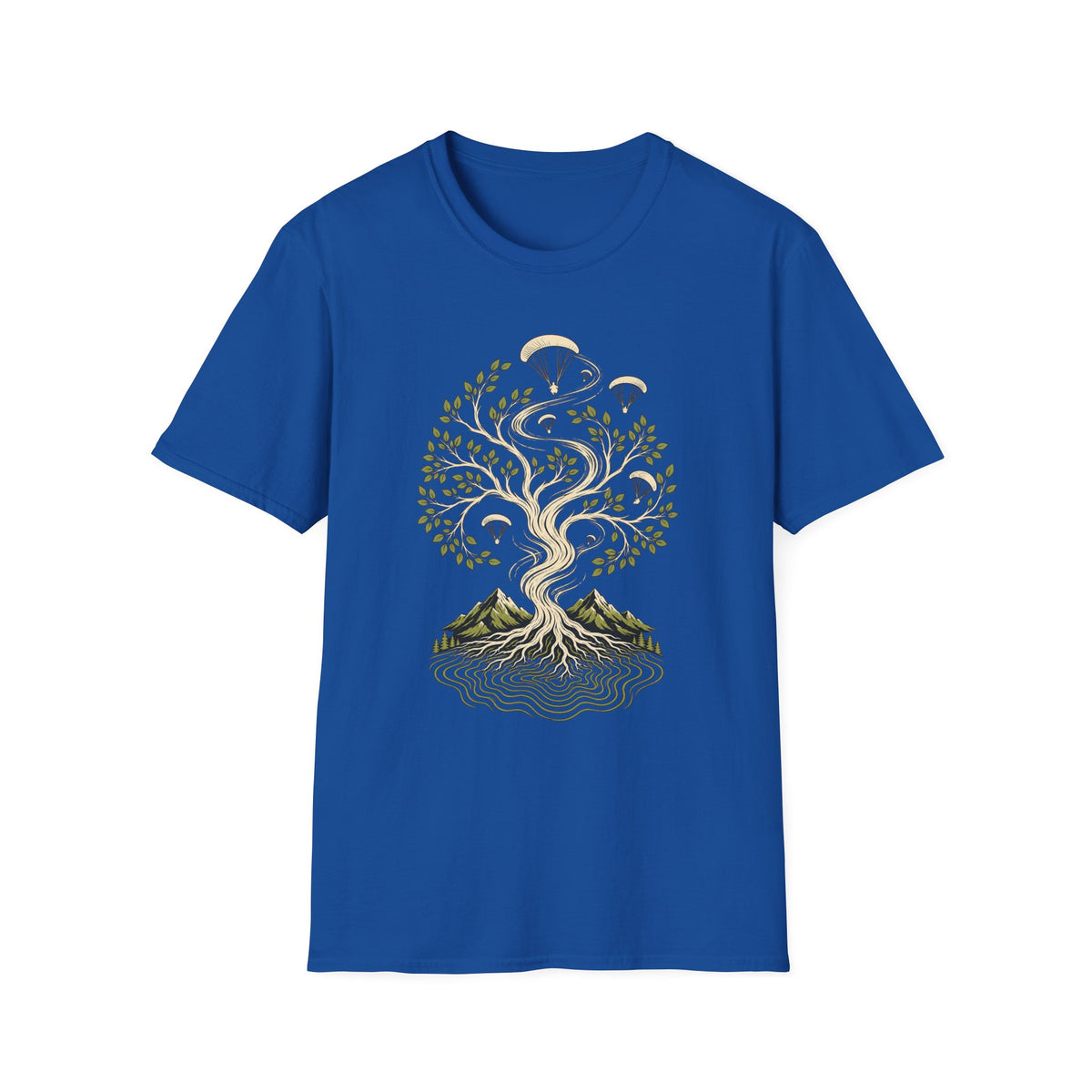 Tree of Life Parachute T-Shirt — Botanical Adventure Graphic Tee