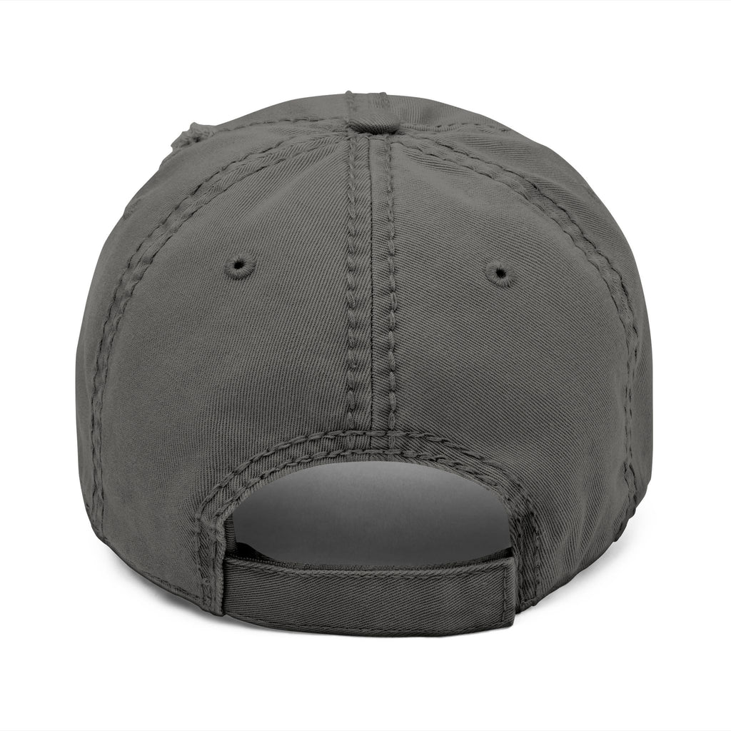 No Flip Duffy Embroidered Distressed Dad Hat