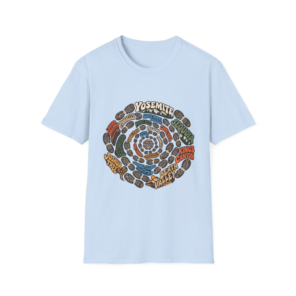 National Park Shoe Print Ring Graphic T-Shirt