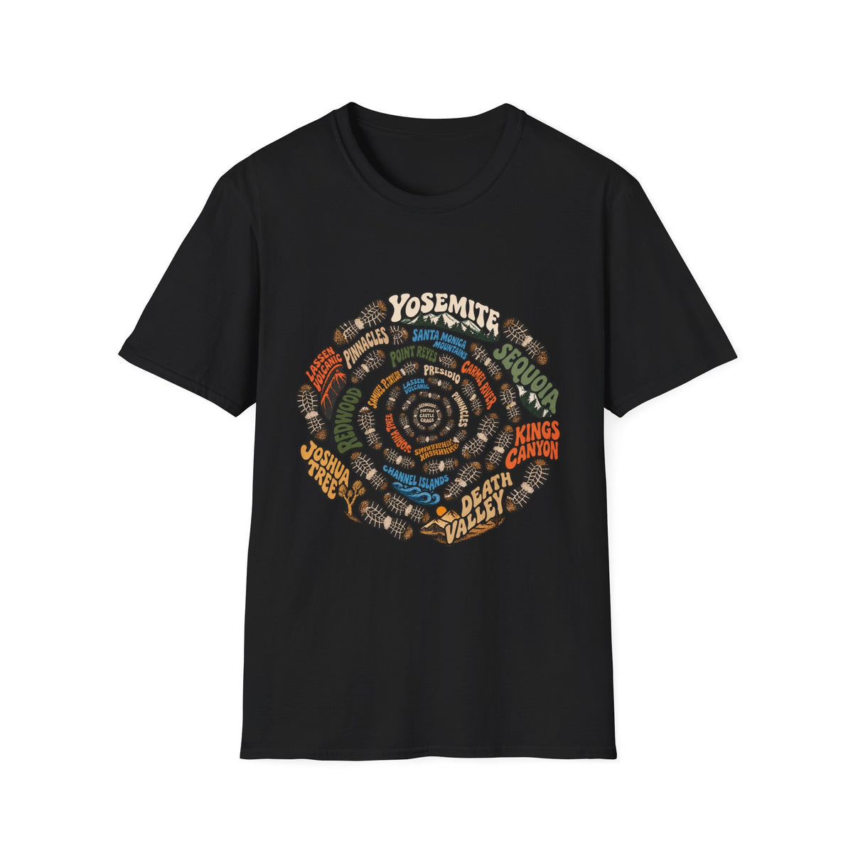 National Park Shoe Print Ring Graphic T-Shirt