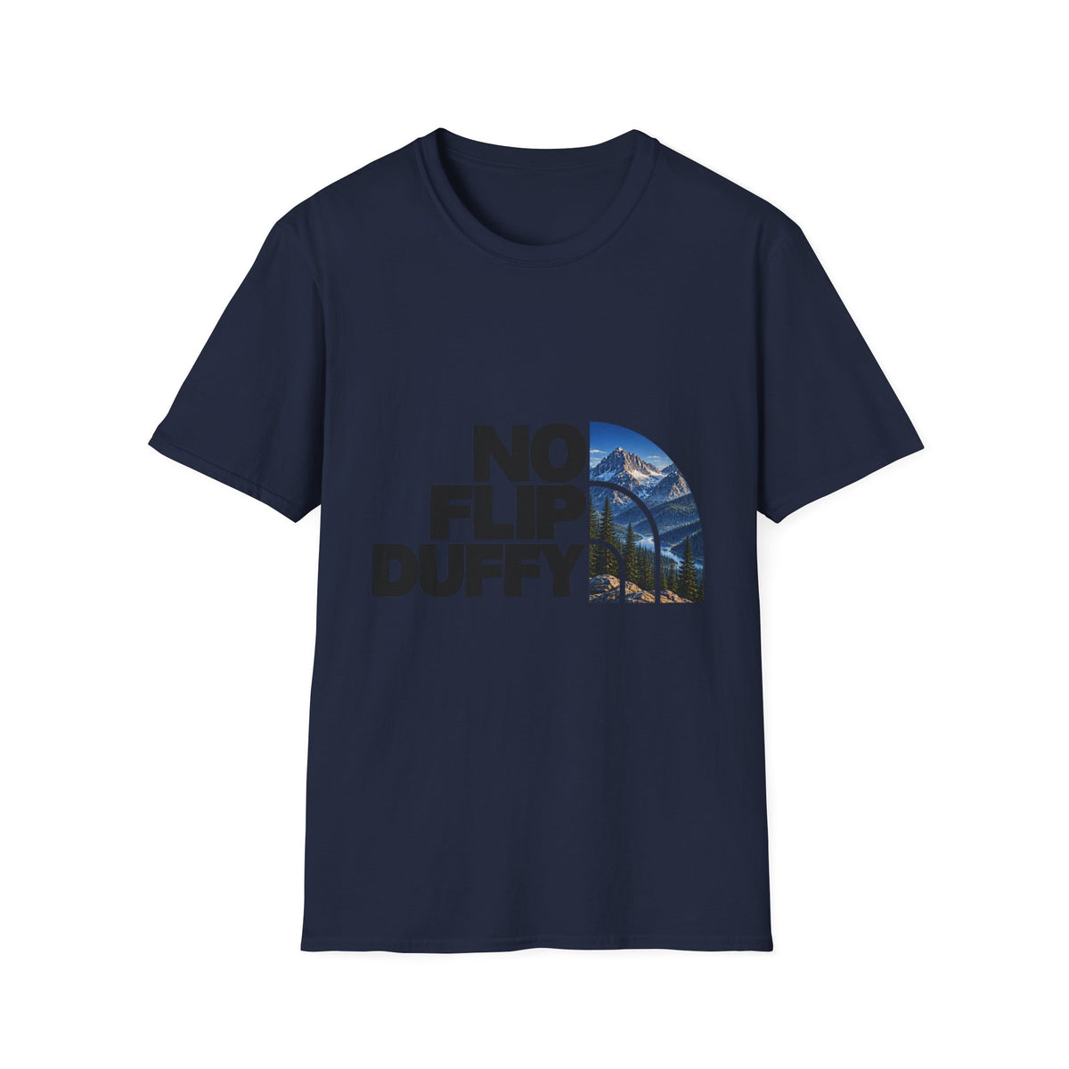 No Flip Duffy T-Shirt — Mountain Graphic Casual Tee