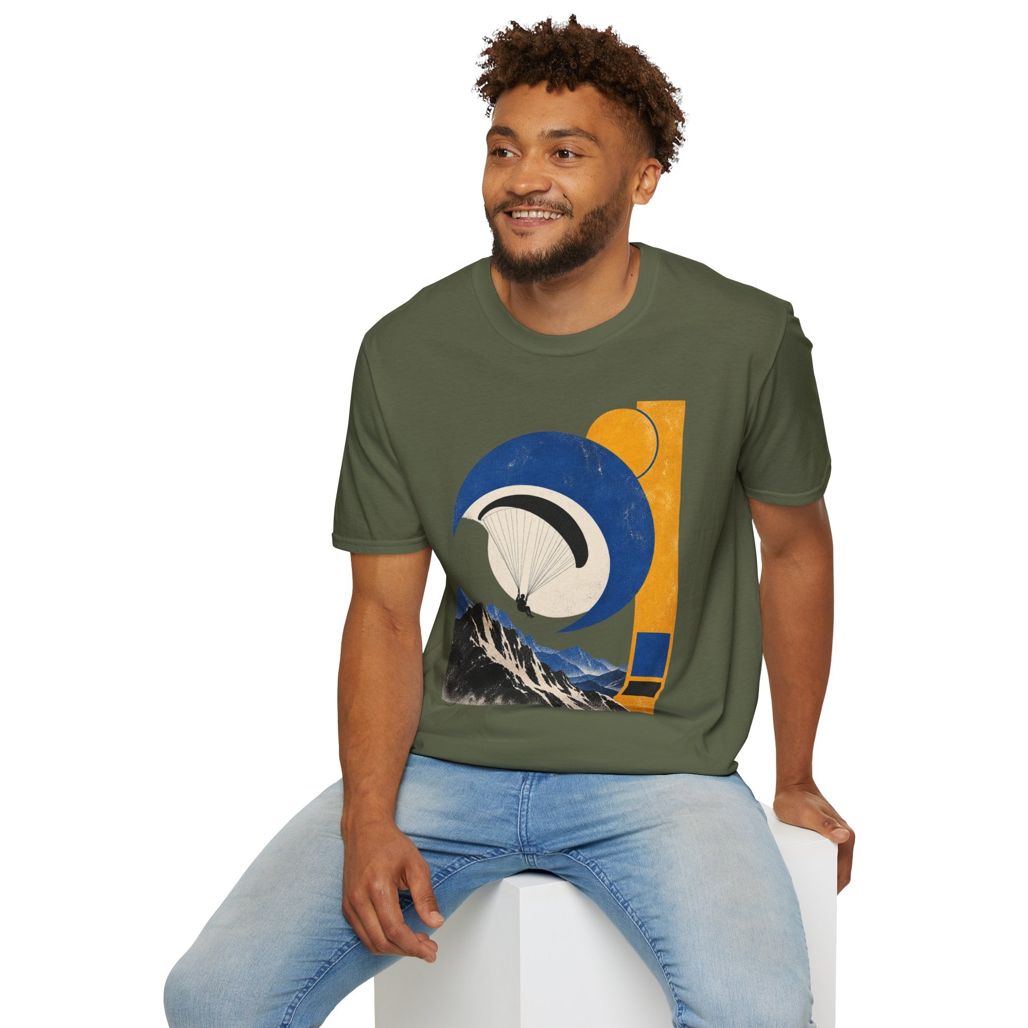 Abstract Mountain Sunrise T‑Shirt