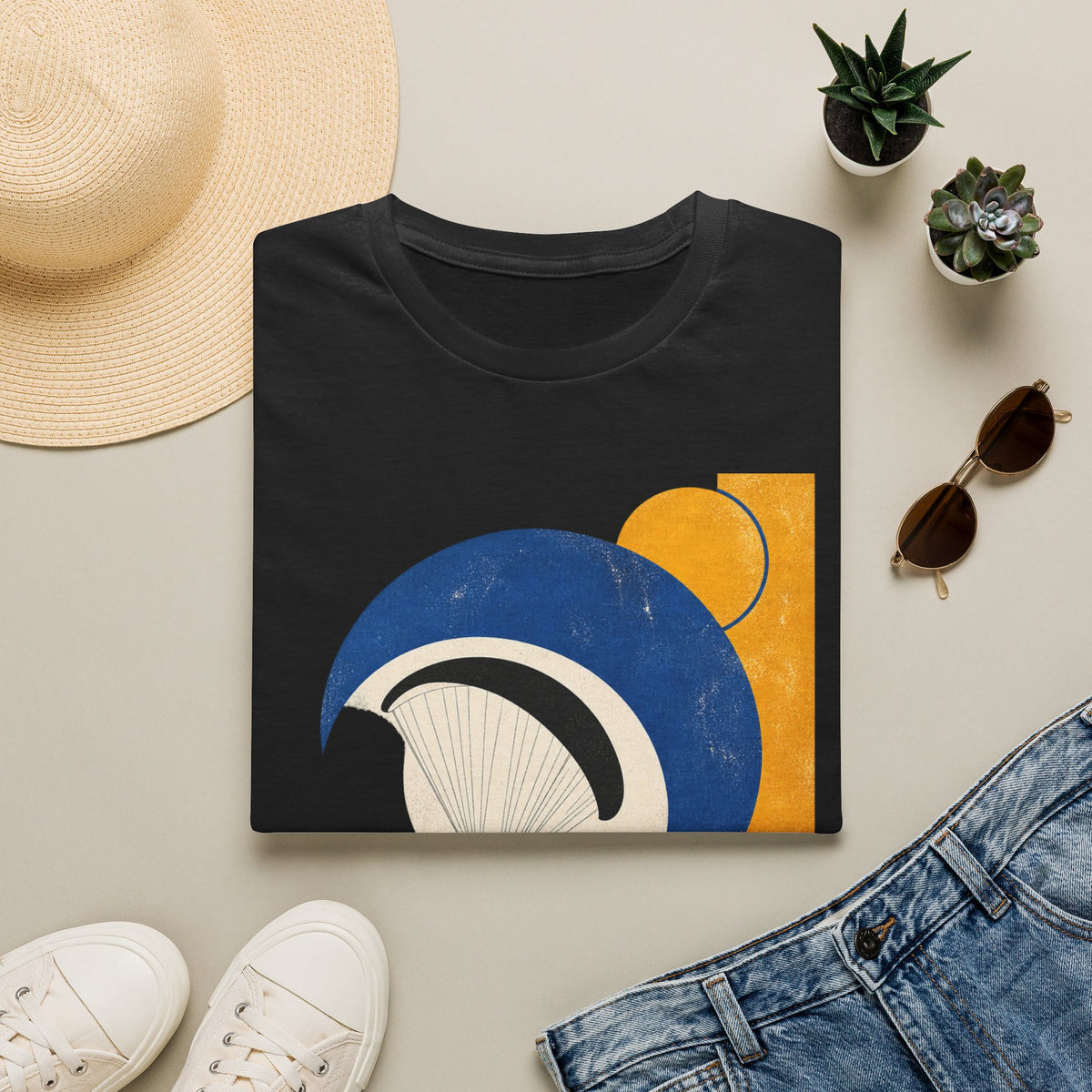 Abstract Mountain Sunrise T‑Shirt