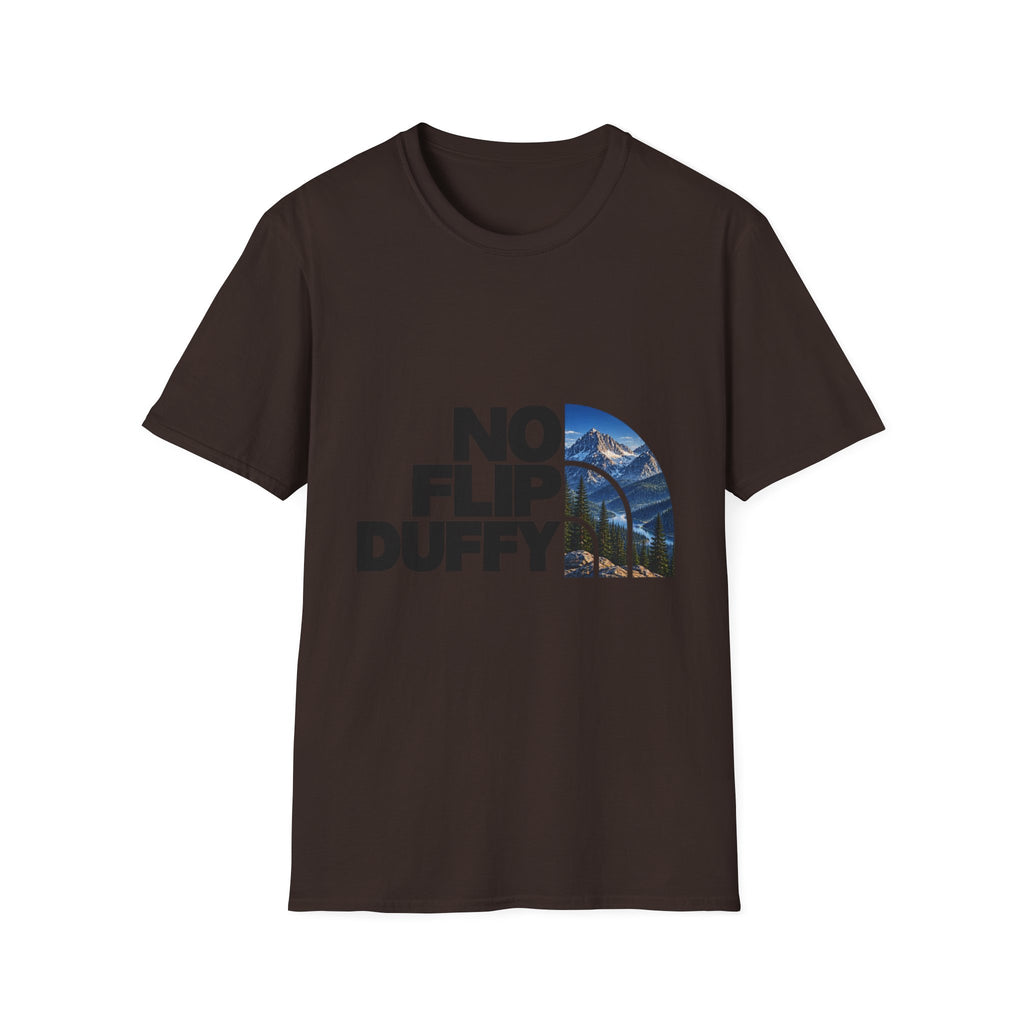 No Flip Duffy T-Shirt — Mountain Graphic Casual Tee