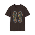 Hiking Bootprint T‑Shirt — Mountain Trail Nature Graphic Tee