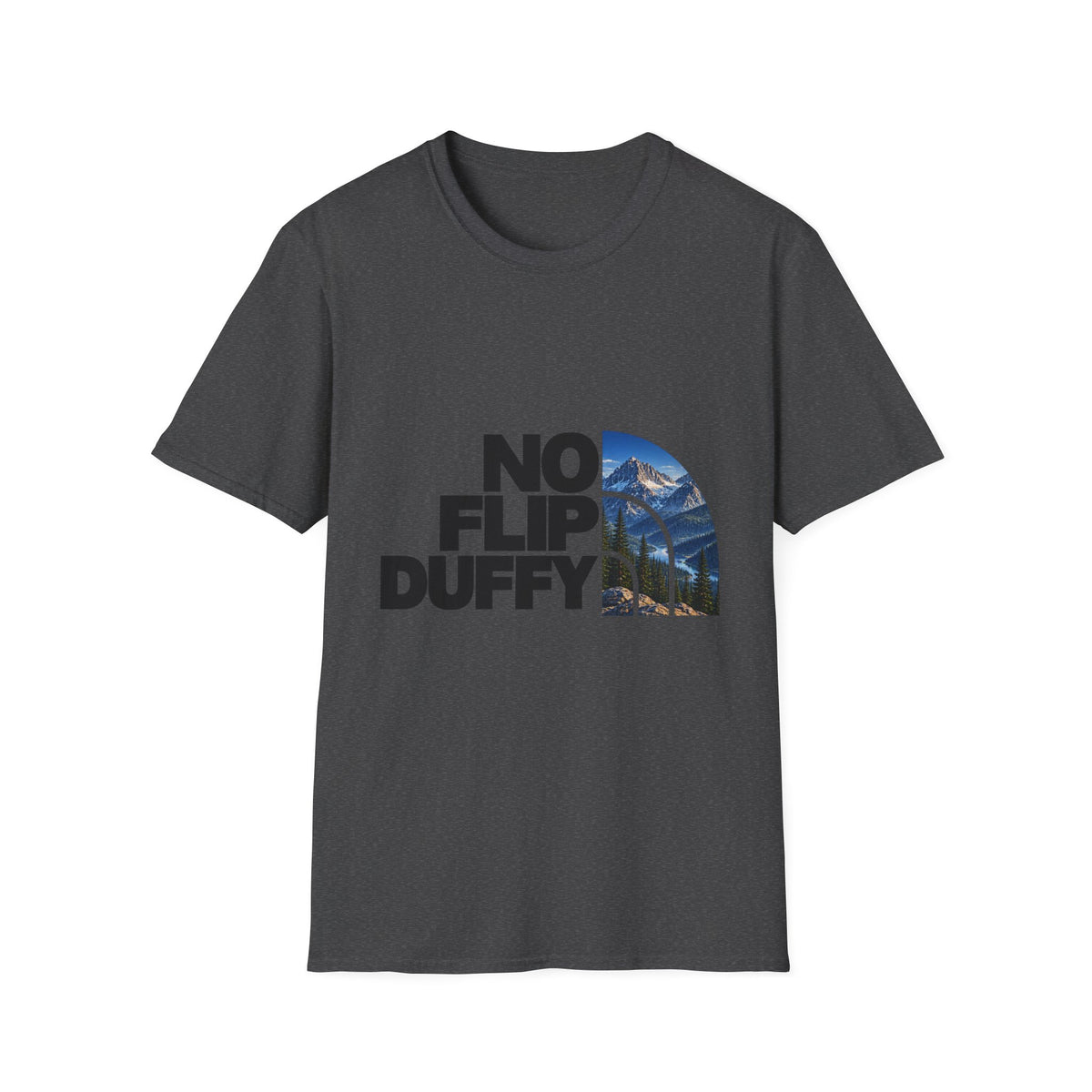 No Flip Duffy T-Shirt — Mountain Graphic Casual Tee