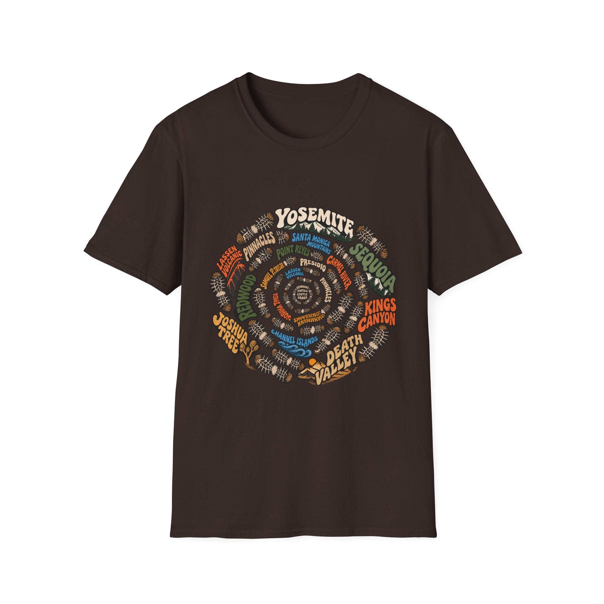 National Park Shoe Print Ring Graphic T-Shirt