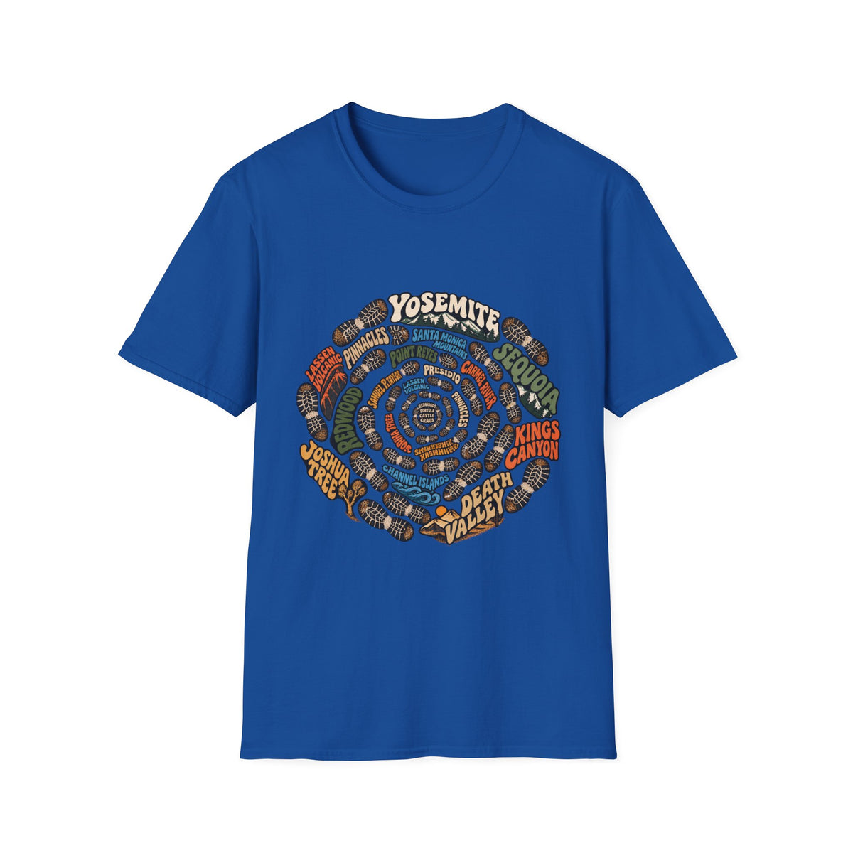 National Park Shoe Print Ring Graphic T-Shirt